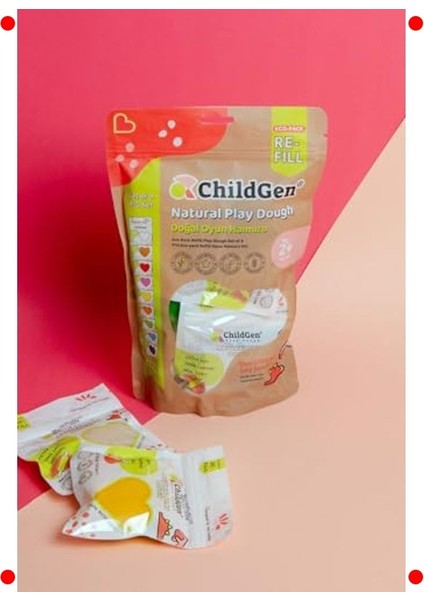 Doğal Oyun Hamuru Seti - 9 x 125GR Vakumlu Paket fırsatları