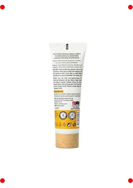 Propolisli Yüz Güneş Kremi SPF50+, Yüksek Koruma 40 ml modelleri