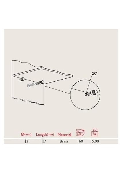 Cam Raf Pimi Contalı - 4 Adet fiyatları