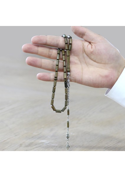 Kararmaz Metal Arnavut Zincir Püsküllü Kapsül Kesim Açık Kahverengi Pelesenk Tesbih modelleri