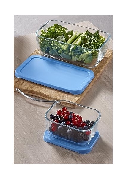 96881 3lü Saklama Kabı Mavi Kapak fiyatları