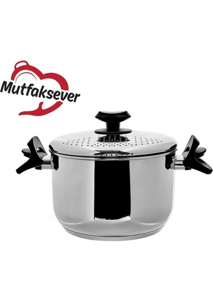 153.03.08.0369 Mutfaksever Çelik Makarna ve Mantı Tenceresi 22 Cm, Medium fiyatları