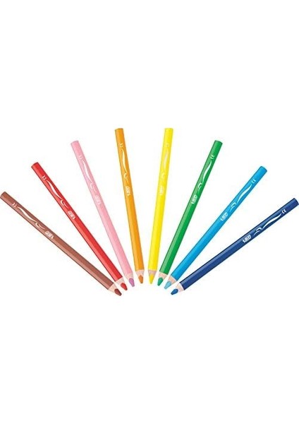 Kids -Üç Kenarlı-Yumuşak, 6,2 Mm, 8-Çeşitli Renklerde, Kartonetuı Her Biri 8 Adet, -Dahil modelleri