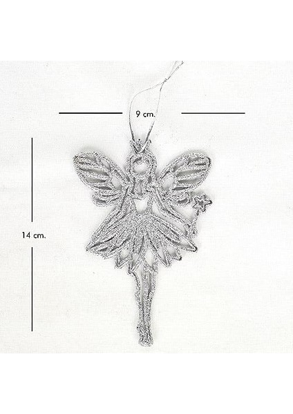 Yılbaşı Süsü Melek Figürlü 6&apos;lı Paket Lame 9,5X14 Cm. fiyatları