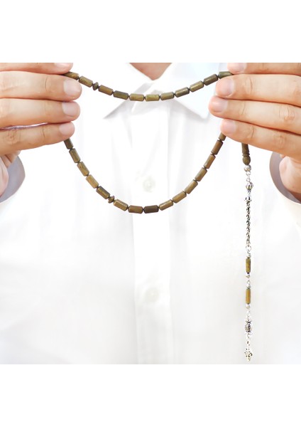 Kararmaz Metal Arnavut Zincir Püsküllü Kapsül Kesim Açık Kahverengi Pelesenk Tesbih fırsatları