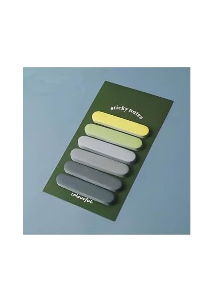 Sarı - Yeşil Temalı 6 Renkli Not Seti • • Sticky fiyatları