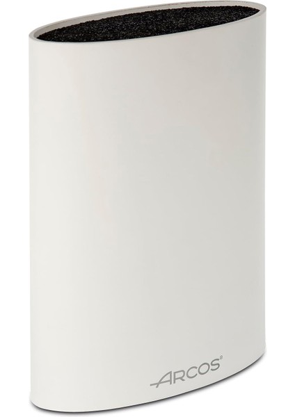 Oval Bıçak 20 Cm&apos;e Kadar. Termoplastik Kauçuktan Üretilmiş Modern Tasarım Bıçak Bloğu. 220X160X65 Mm. Beyaz Renk