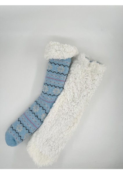 Kadın Çift Yüzey Teknolojili Astar Içli Kalın Yün Çorap – Cozy Kışlık Çorap modelleri