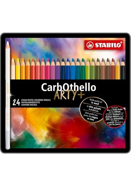 Carbothello - Kuru - 24&apos;lü Metal Kutu - Çeşitli Pastel Renkler modelleri