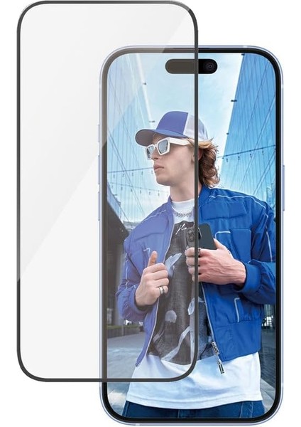 Glass 16/15/14 Pro Için Ultra Geniş Kesim Ekran Film | Kenardan Kenara Sertleştirilmiş Cam, Düşme/çizilme Koruması, Parmak Izi Bırakmaz, Kurulum, Kılıf Dostu -