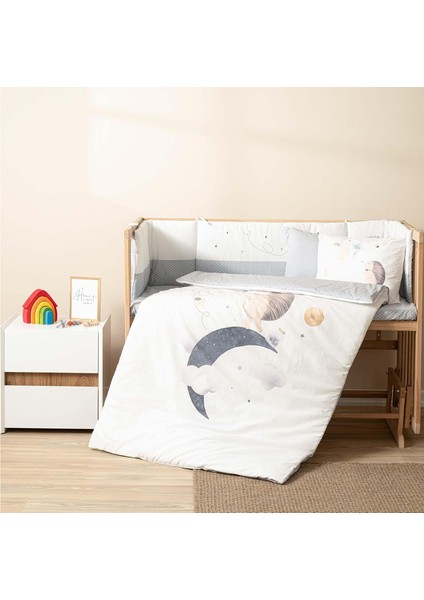 | Luna |%100 Pamuklu Bebek Uyku Seti Gri