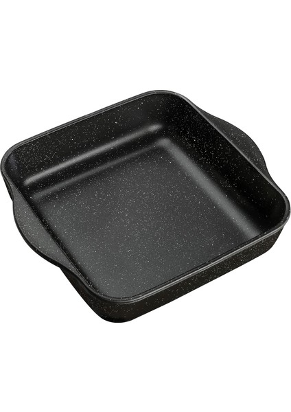 Non-Stick Fırın Tepsisi, Yapışmaz, Siyah, 22 x 22 x 5.9 cm