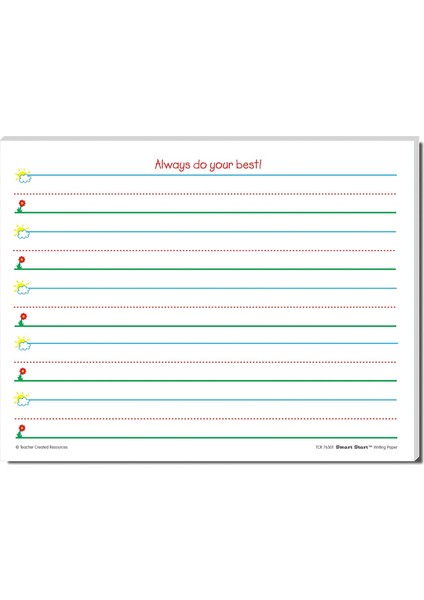 Created Resources 76501 Smart Start K-1 Yazı Kağıdı: 100 Yaprak, Beyaz