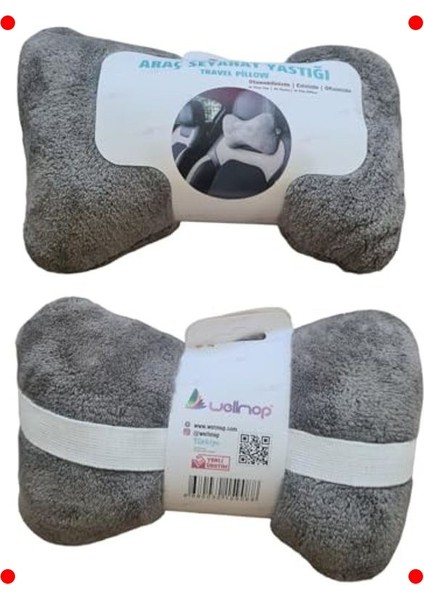 Ergonomik Boyun Yastığı Seti 2'li Gri fiyatları