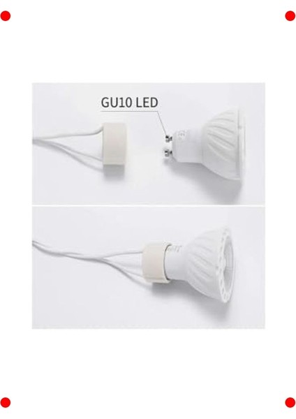 Seramik Ayaklı GU10 Duy Beyaz fiyatları