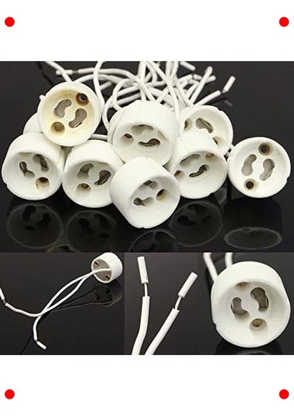 Seramik Ayaklı GU10 Duy Beyaz fırsatları