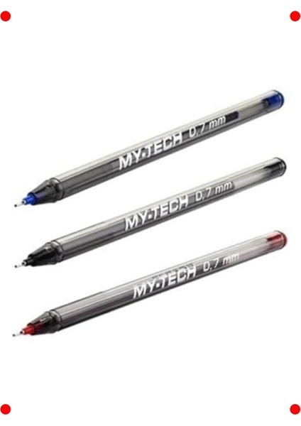 3'lü Ekonomik 0.7mm Tükenmez Kalem Seti