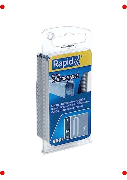 Kablo Zımba Teli - Tip 7, 14MM, Yuvarlak Sırtlı, 960 Adet