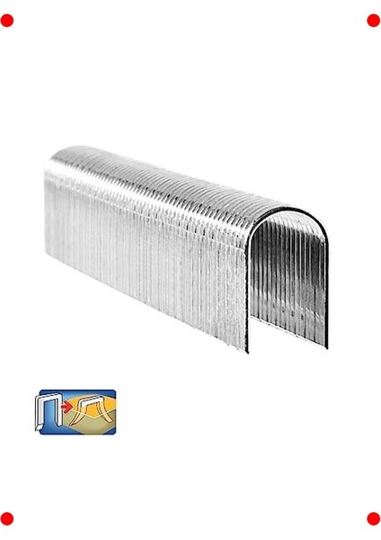 Kablo Zımba Teli - Tip 7, 14MM, Yuvarlak Sırtlı, 960 Adet fırsatları