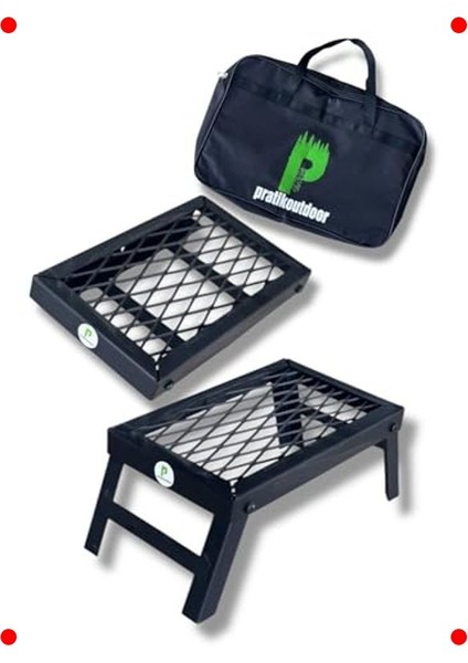 Küçük Boy Katlanır Baklava Dilimli Ateş Üstü Izgara