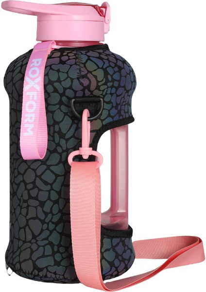 Suluk Matara 2200 Ml, Premium Pp Malzeme, Sağlıklı Bpa & Bps Içermez, Kılıflı, Çift Kapaklı, Koku Yapmaz, Sızdırmaz ve Dayanıklı, Leopar Kılıf, Pembe fiyatları