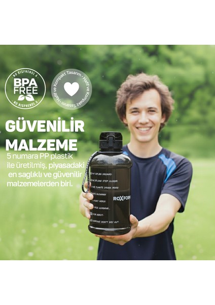 Suluk Matara 2200 Ml, Premium Pp Malzeme, Sağlıklı Bpa & Bps Içermez, Kılıflı, Çift Kapaklı, Koku Yapmaz, Sızdırmaz ve Dayanıklı, Leopar Kılıf, Pembe