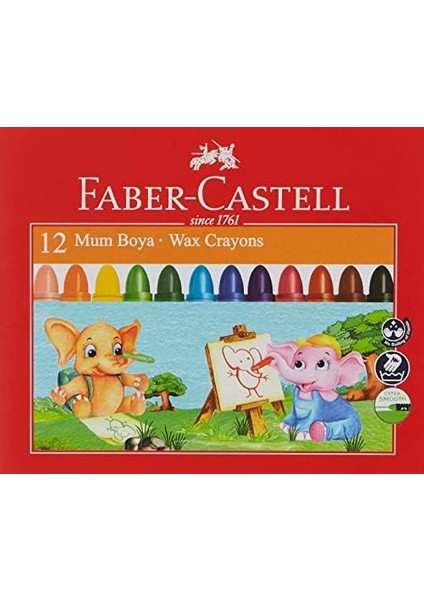 Süper Yıkanabilir Mum, 12 Renk, Leke Bırakmaz, Boy, Parlak ve Yoğun Renkler fiyatları