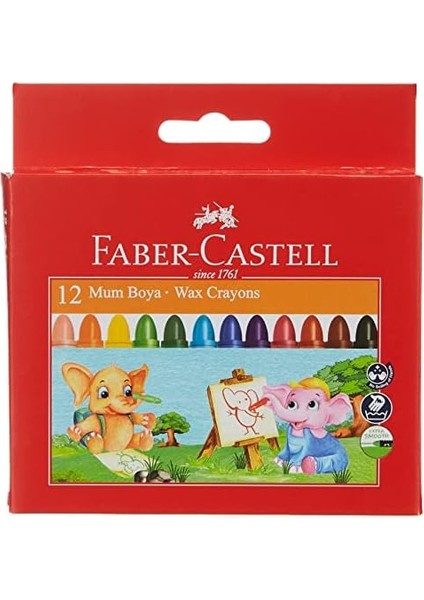 Süper Yıkanabilir Mum, 12 Renk, Leke Bırakmaz, Boy, Parlak ve Yoğun Renkler modelleri