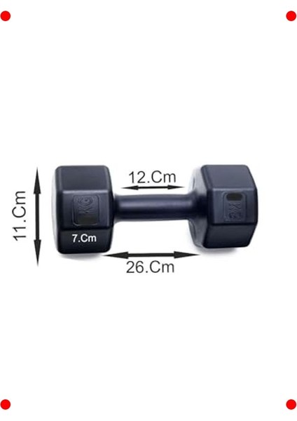 2 Adet 5 kg Siyah Dambıl Seti (Toplam 10 Kg) fiyatları