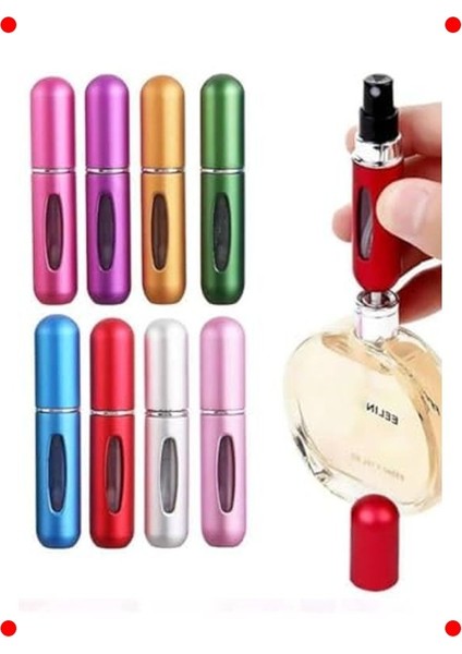 Şık Doldurulabilir Mini Parfüm Şişesi - Seyahat Boyu 5 ml
