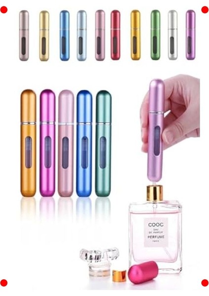 Şık Doldurulabilir Mini Parfüm Şişesi - Seyahat Boyu 5 ml fiyatları