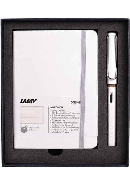 B4B-19B-M Yumuşak Kapak A6 Beyaz ve Beyaz Dolma Set