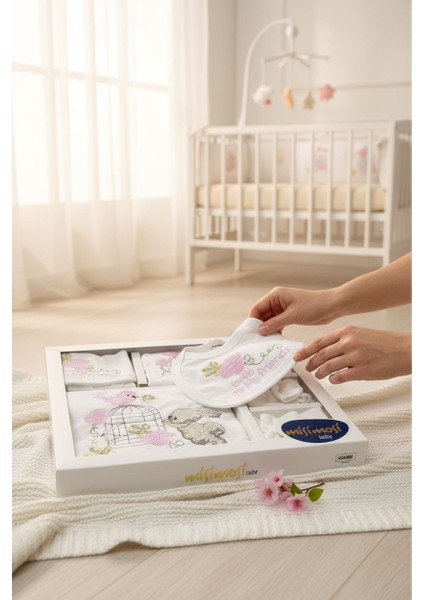 Kız Bebek Kanaviçe Işlemeli 10'lu Yenidoğan Hastane Çıkışı fırsatları