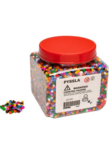 Pyssla Boncuklar, Çeşitli Renklerde Belikli Boncuk Aksesuar Yelpazesi, Çocuklar Için