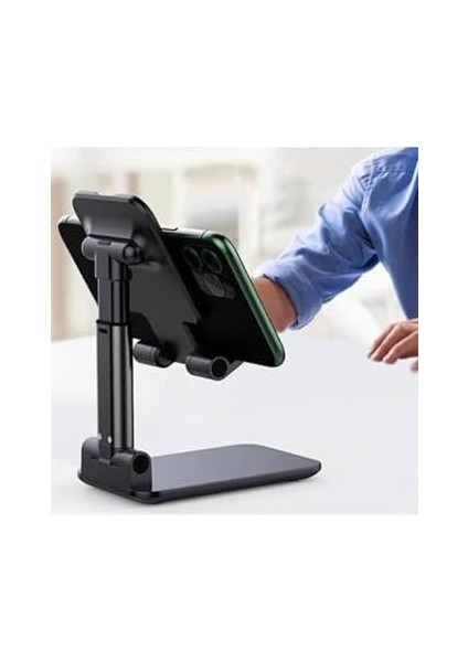 Siyah Aynalı Cep Telefonu Sabitleyici Katlanabilir Ayarlanabilir Telefon modelleri