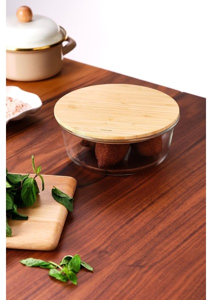 950 ml Dikdörtgen Borosilikat Saklama Kabı