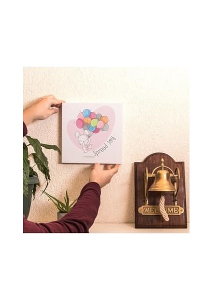 Spread Joy | Çizgi Karakter Tasarımlı Bebek Odasına Özel Kanvas 25 x 25 cm Ölçüsündedir. fiyatları