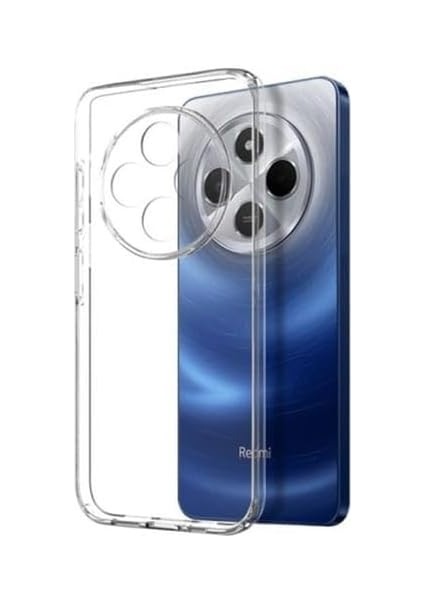 ile Uyumlu Şeffaf A Kalite Telefonunuzun Güzelliğini Gösteren ve Çok Güzel Koruyan Şık ve Kibar Silikon Telefon Kılıfı (Redmi 14C)