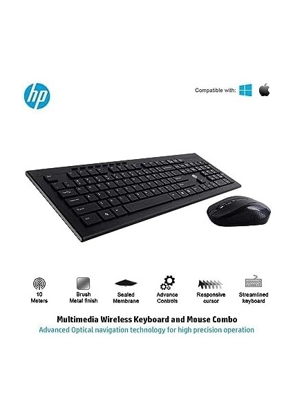 CS10 USB Kablosuz Klavye + Mouse Set Siyah modelleri