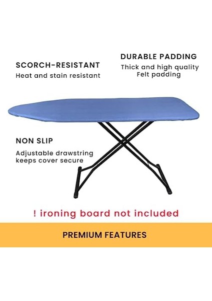 4 Katmanlı Ütü Masası Kılıfı Ütü Masası Örtüsü Ütü Masası Bezi Silikon Kaplı Isı Dayanıklı 50X150 cm fiyatları