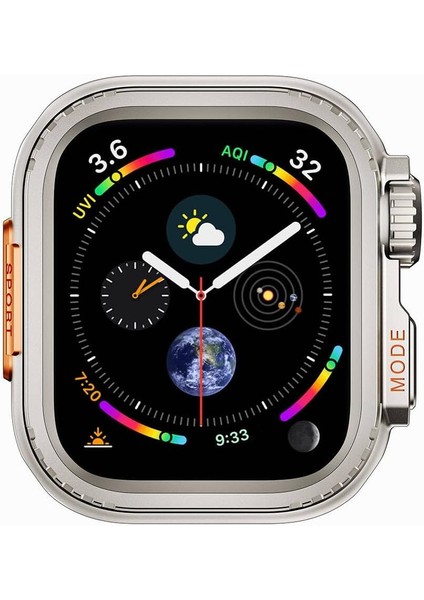 Ile Uyumlu 44MM To Ile Uyumlu Ultra 49MM Kasa Dönüştürücü Gard 33 Titanyum