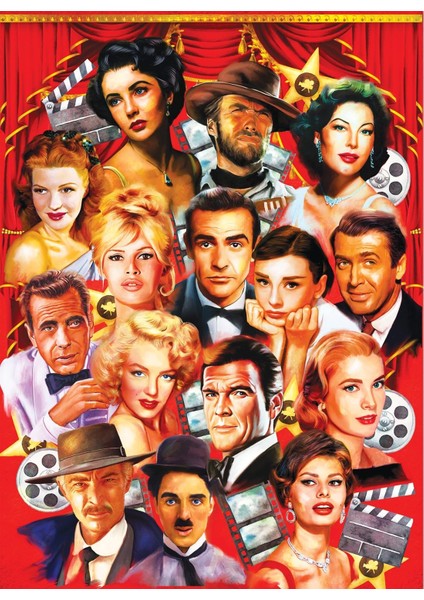 Puzzle - Hollywood Stars/ 1000 Parça Puzzle, #1154