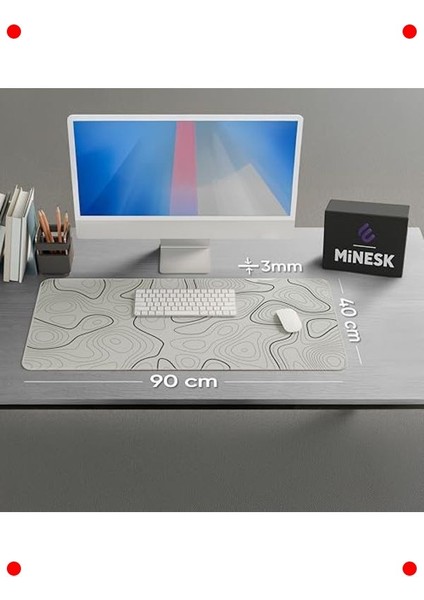 Xxl Oyuncu Mouse Pad, 90X40CM, Yüksek Yoğunluklu Kumaş fırsatları