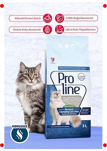 Kokusuz Doğal Bentonit Kedi Kumu 5 Litre fiyatları