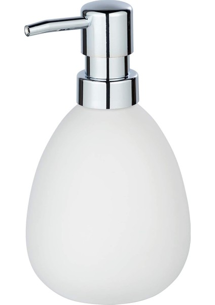 Polaris Sabunluk Mat Beyaz Seramik Sıvı Sabunluk Beyaz