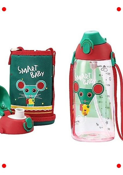 Kılıflı Askılı Tritan Çocuk Matarası - 700ML