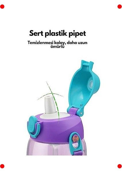 Kılıflı Askılı Tritan Çocuk Matarası - 700ML modelleri