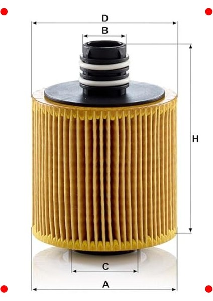 Özel Model Araç Yağ Filtresi (Hu 8006 Z) modelleri