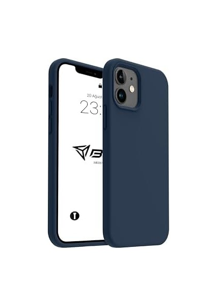 Kılıf Ince Sıvı Silikon 3 Katmanlı Tam Kaplamalı Yumuşak Jel Kauçuk Kılıf Kapak (Açık Lacivert, 11) fiyatları