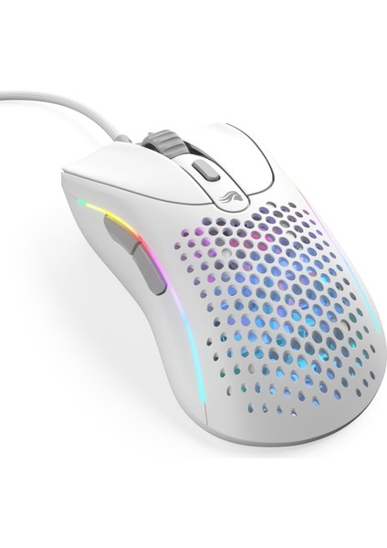 Oyun - Model D 2: Kablolu Ergonomik Fare, Superlight 58G, 26K Optik Sensör, 6 Programlanabilir Düğme, 80 Milyon Tıklama Ömrü, Fps, Mmo, Moba, Battle Royale (Beyaz)